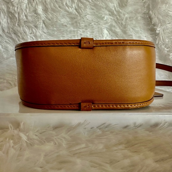 Coach Brown Leather Circle Crossbody Bag - Picture 7 of 10